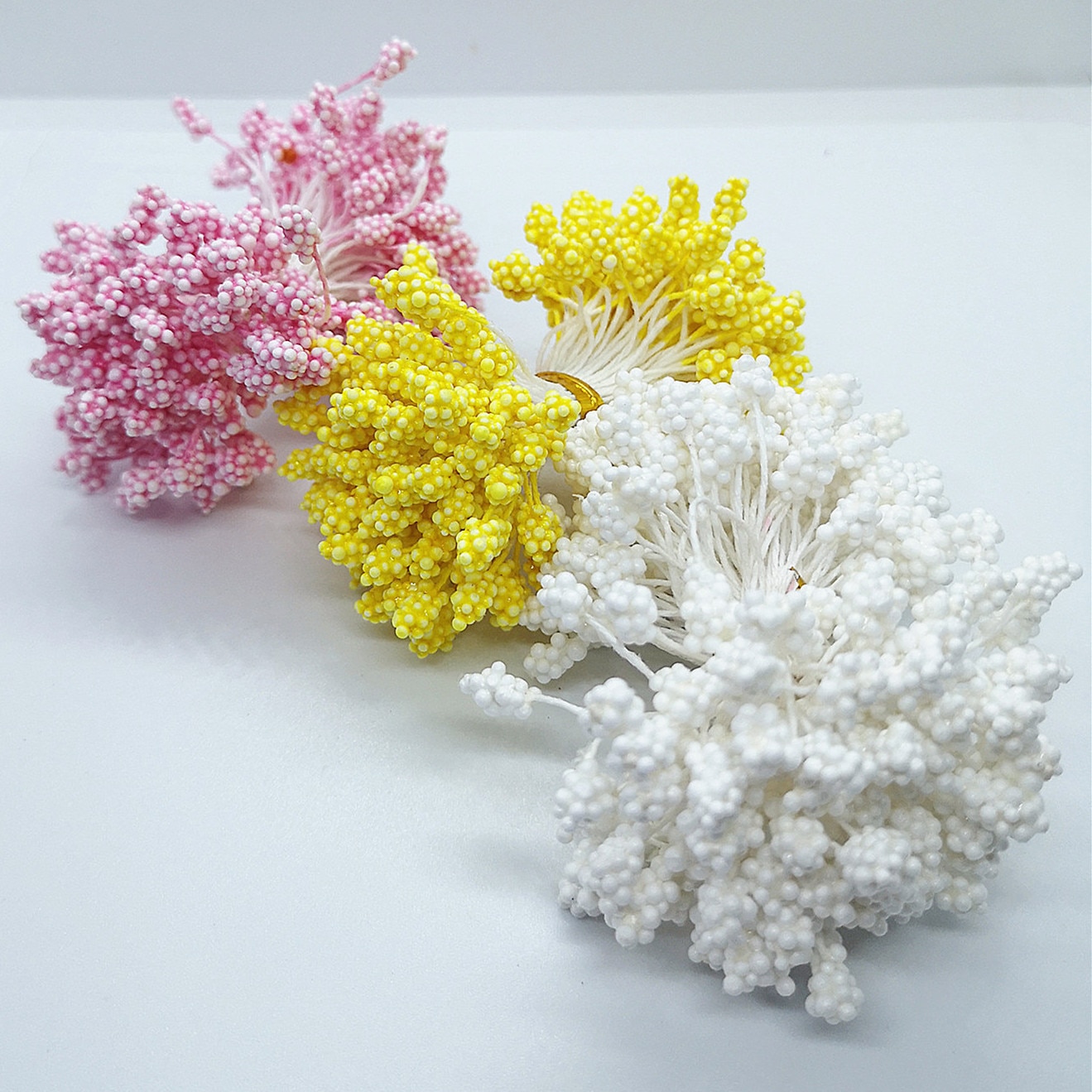 1000pcs 5mm/0.19inch Artificial Flowers Stamen Happy Birthday Party Decoration Wedding Decoration Flores Artificiale Dec