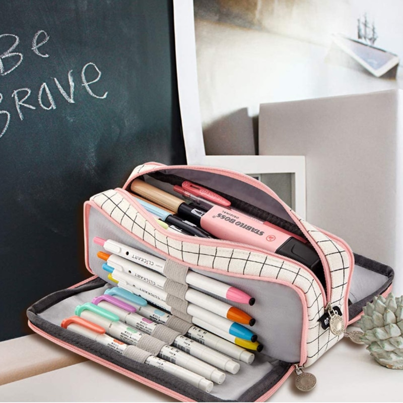 Transformador portalápices escritorio suministros de oficina Kawaii papelería estuche escolar carcasa para bolígrafo de estuche de lápiz de alta capacidad