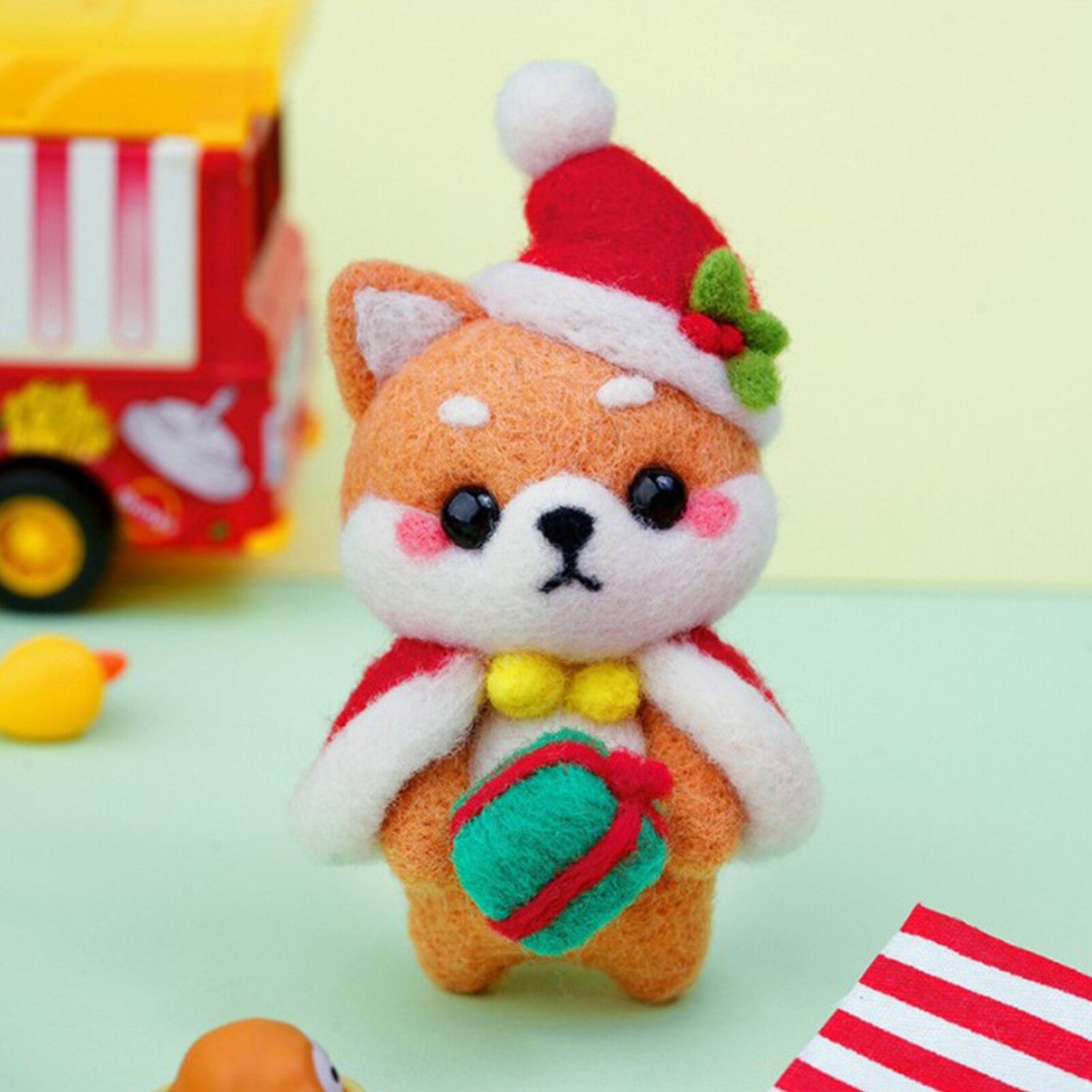 Needle Felting Kit Beginner Wool Felting Kit Wool Needle Felting DIY Beginners Kit DIY Dog Wool Felting Cute Animal As