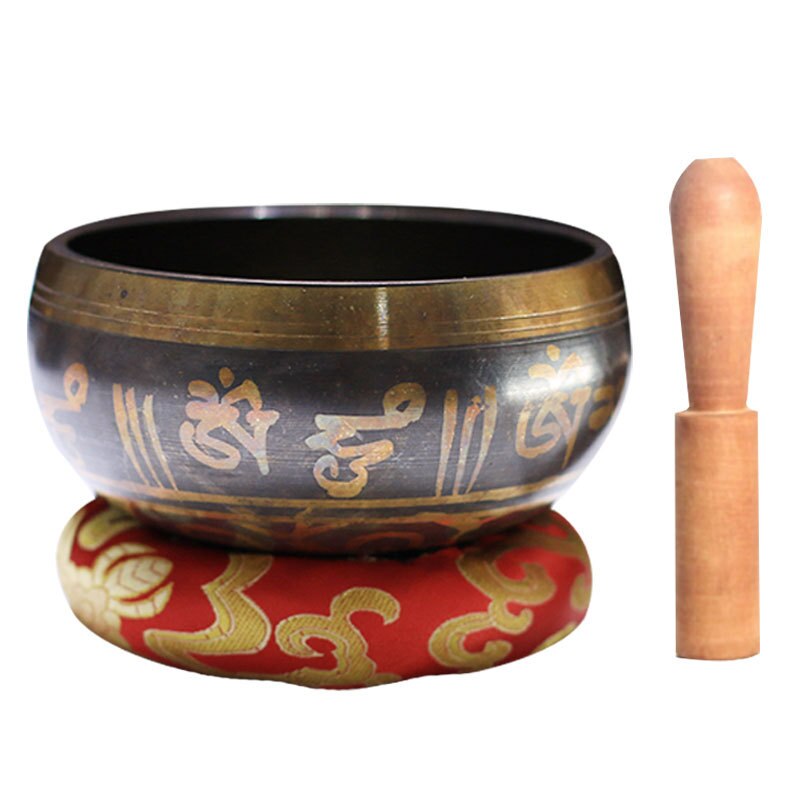 Tibetan Singing Bowl Himalayan Buddhist Yoga Meditation Percussion Copper Sound Therapy Nepal Handmade Singing Bowl