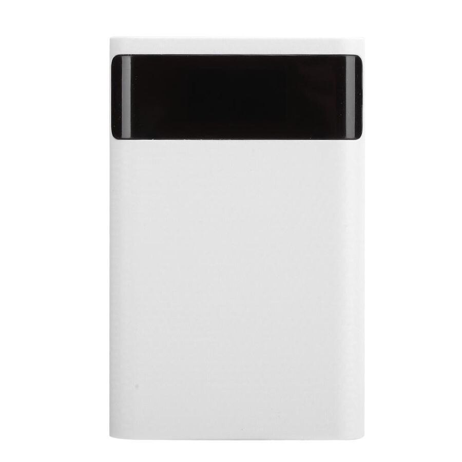 power bank diy ABS 4 x 18650 Portable DIY Quick Charging Battery Box Repeated Disassemble No Welding Mobile Power Case Kit: White