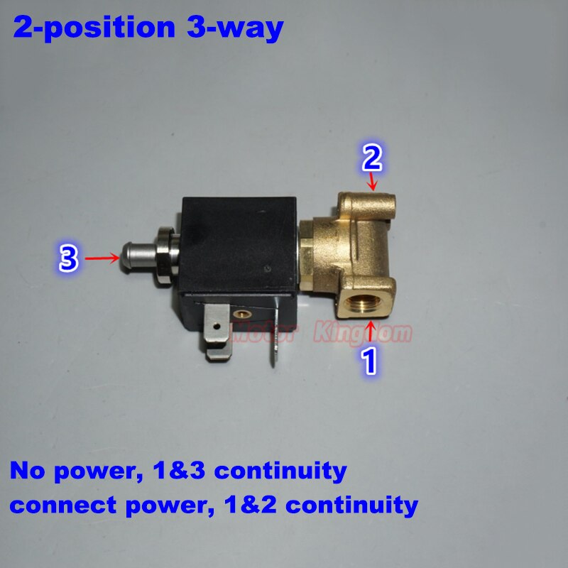 OLAB SERIE 6000-9000 AC 230V G1/8 'cafetera de latón vapor agua válvula solenoide normalmente cerrada