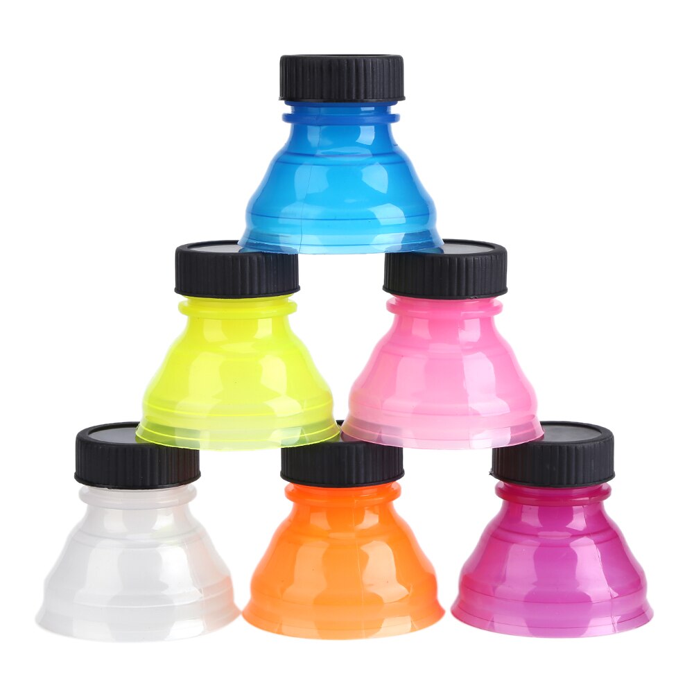 6Pcs Reusable Bottle Snap On Tops Caps For Coke Pop Soda Drink Can Saver Lids Bottle Cap Lid Protector Leak Proof Sealing Cover