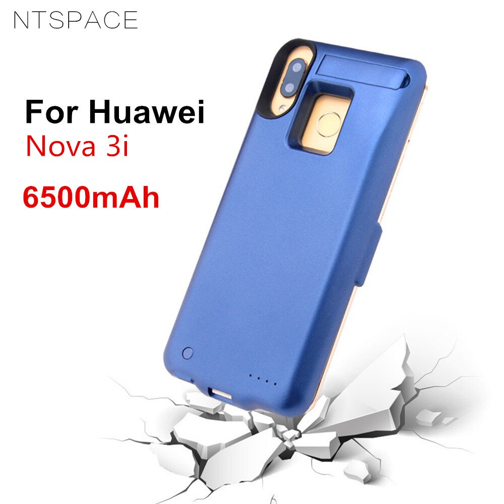 NTSPACE-fundas de Banco de energía de respaldo para Huawei Nova 3i, funda de batería de 6500mAh, funda de carga de batería para Huawei Nova 3i
