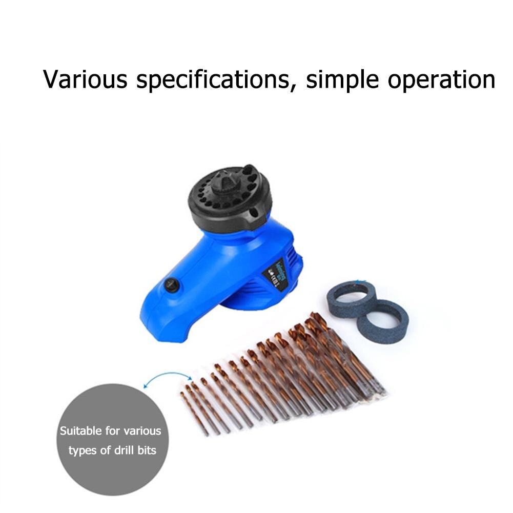 Compact Boor Slijper Elektrische Twist Boor Slijpen Carbon Staal Apparaten Bedienen Grinder Milling Apparaten