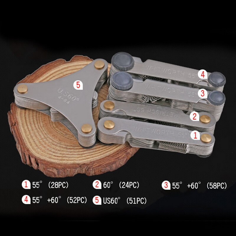 Messung Messgerät doppel-kopf metrische gewinde Tonhöhe Messgerät für messgeräte Gewinde Messgerät metrisch/Zoll System