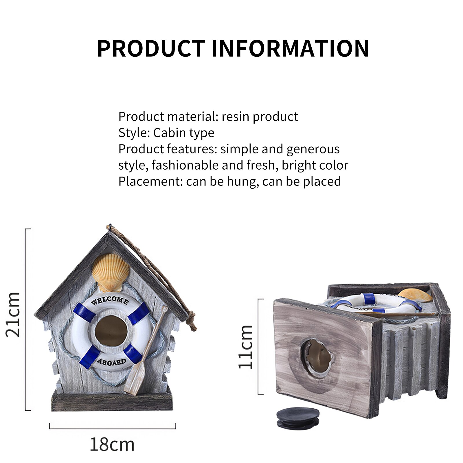 Hanging Bird House Bird Cage Resting Place Wall-mounted Outdoor Birdhouse Warm Protective Bird Nesting Box Outdoor Winter Garden