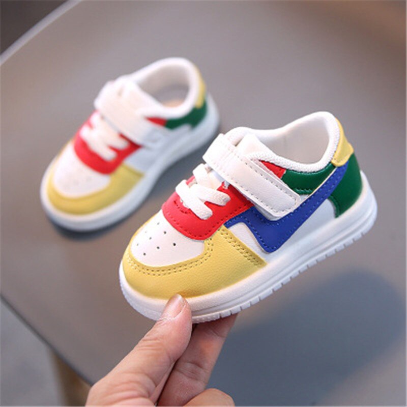 Zapatos de invierno para bebés y niños pequeños, calzado deportivo de cuero Artificial, zapatillas planas para niños, zapatos suaves informales para niños Cn (origen)