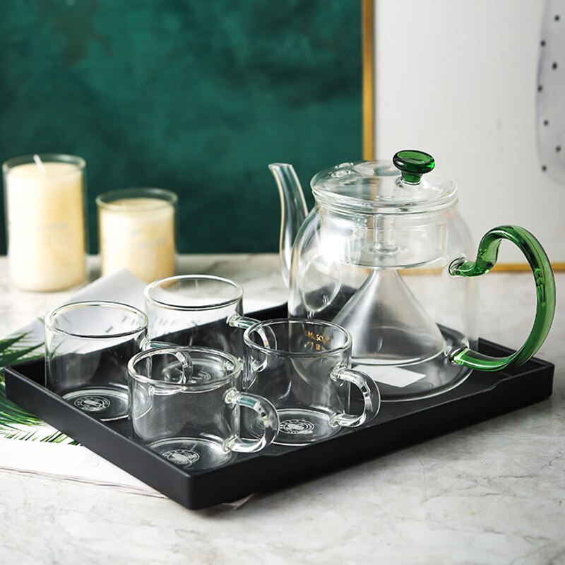 700/1400ml stor kapacitet glas te gryde kog te ware glas dampende tekande gaskomfur varmebestandig glas gryde vand kedel