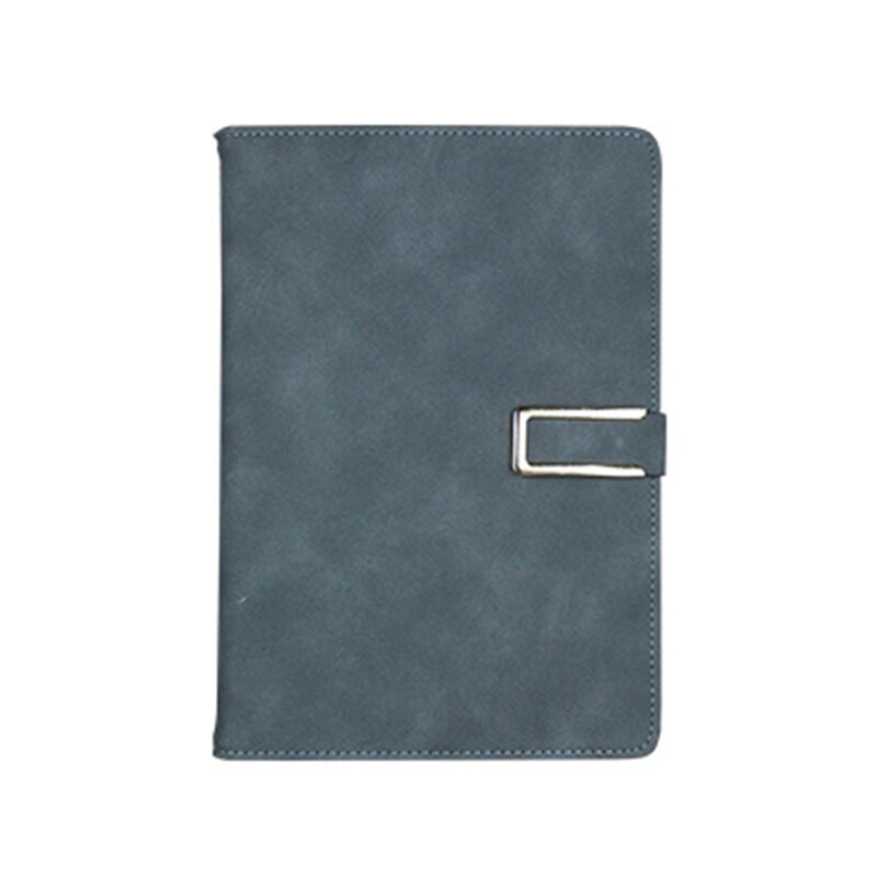 A5 Buckle Notebook Business Suede Faux Leather Notepad Office Leather: Coffee