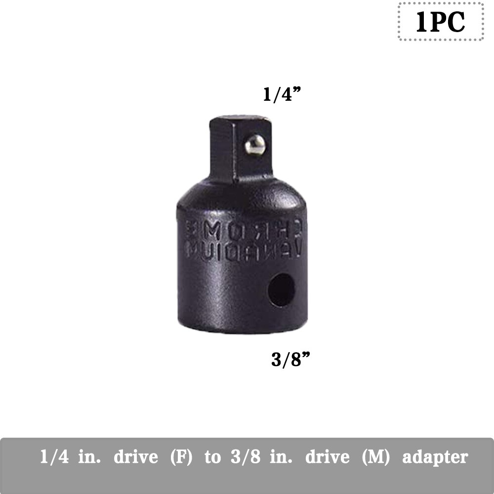 1pc 1/4 3/8 1/2 Socket Ratchet Converter Adapter Reducer Air Impact Craftsman Socket Wrench Adapter Repair Tools: B