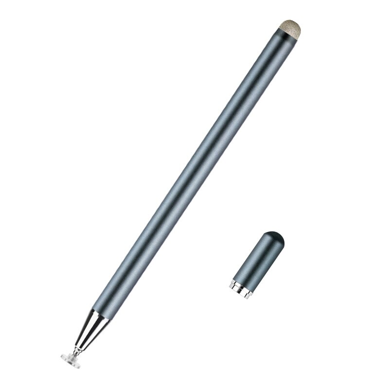 Fonken stylus kynä kosketusnäytölle 2- in -1 kosketettu kynä puhelin tabletille näkyvä kärki piirustuskynä samsung android kynä kannettava tietokone: Harmaa