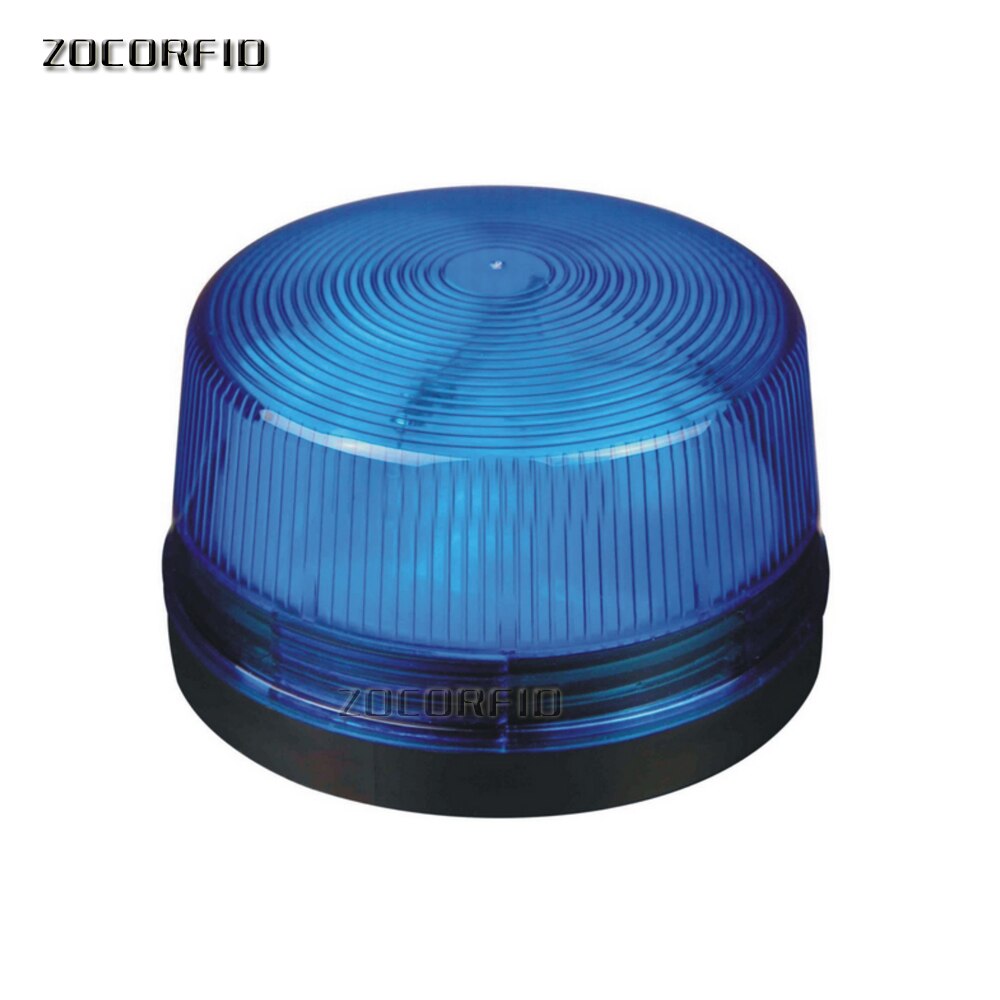 Vandtæt 12v 120ma sikkert sikkerhed alarm stroboskop signal sikkerhedsadvarsel blå rød orange blinkende led-lys: Blå