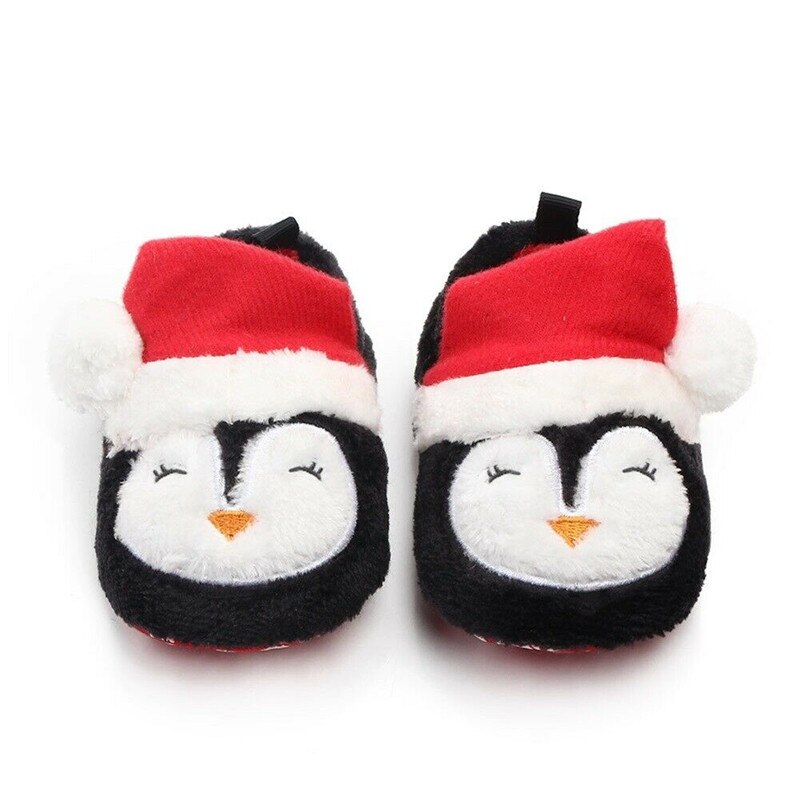 Unisex baby santa casual sko tøfler kostyme første jul 0-18 måneder