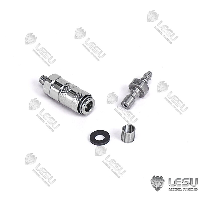 LESU Metal Tubing Oil Pipe Connector for 1/14 RC DIY Hydraulic TAMIYA Dumper Truck Excavator Loader Forklift