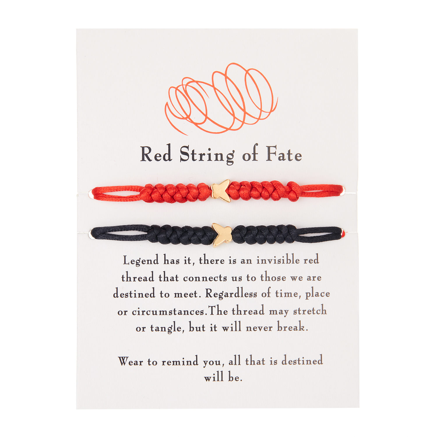 7 Knots Red String Bracelets for Protection Good Luck Amulet for Success Prosperity Handmade Rope Bracelets Lucky Charm Bangles: D-butterfly-2pcs