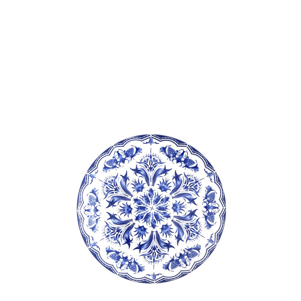 Kinesisk stil blå og hvid porcelæn retter bordservice restaurant tilpasset rund risplade hjem spiseplade salat pasta plader: 02 16.5cm