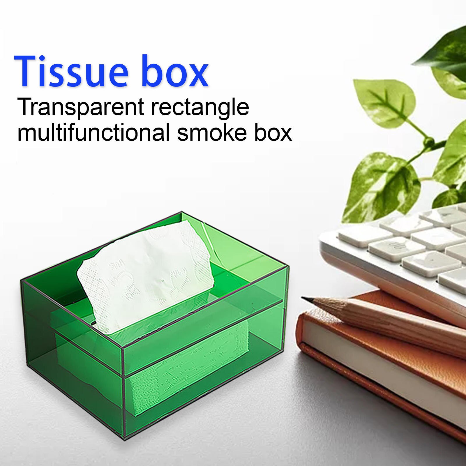 Facial Tissue Dispenser Box Portable Rectangle Storage Modern Accessories Acrylic Tissue Box Toilet Paper Box for Bathroom Home