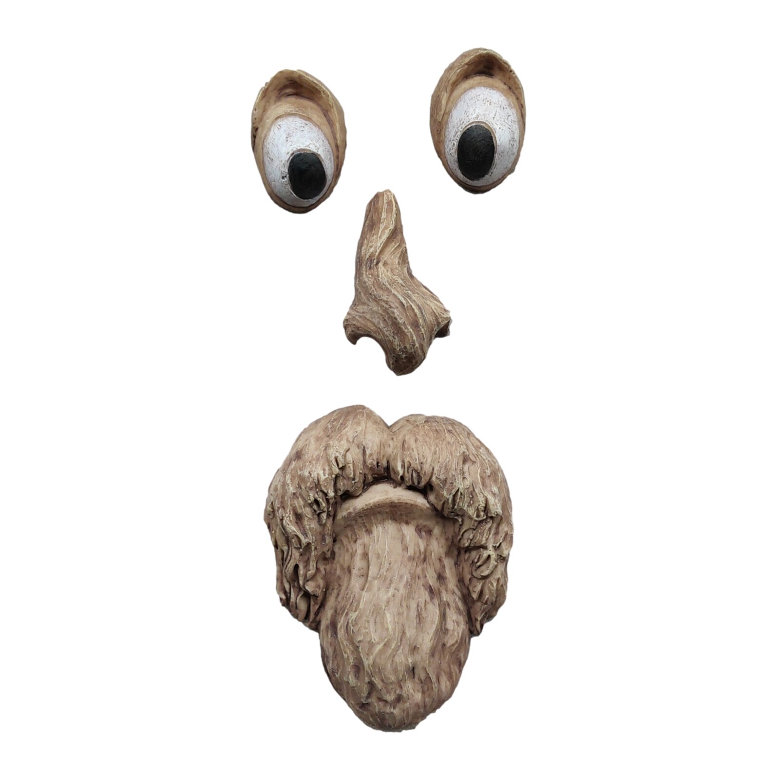 Old Man Tree Hugger Tree Face Outdoor Funny Old Man Tree Sculpture Yard Art Garden Peeker Interesting Garden Decoration: 01