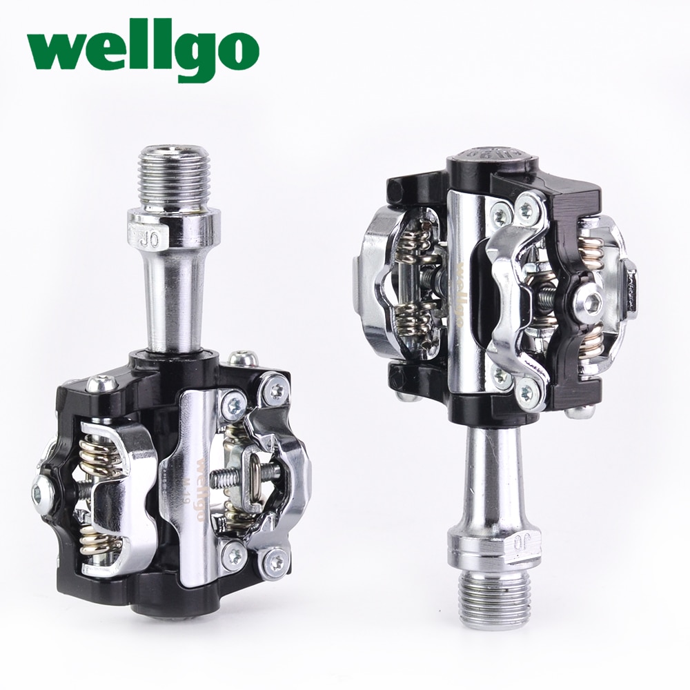 Wellgo M19 WM001 Ultralight Aluminum Alloy MTB Road Bike Pedal Sealed Bearing Clipless pedal SPD Bike Pedals Bicycle Parts