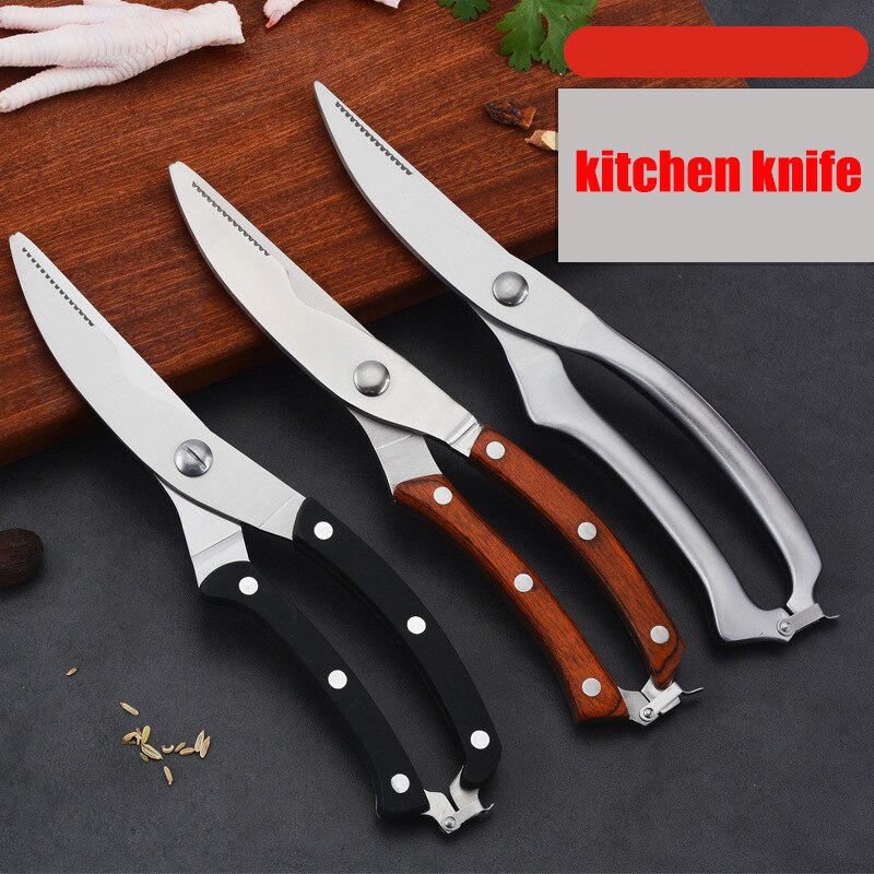 Keuken Mes Schaar Krachtige Kip Bone Eend Vis Vlees Schaar Roestvrij Staal Plantaardige Messen Schoon Koken Voor Keuken
