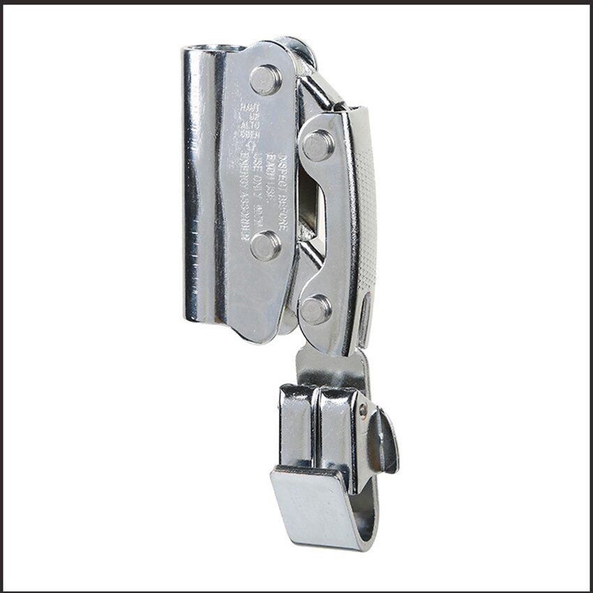 Rope Grab Self-Locking Alloy Steel Rope Grab Fall Protection Riser Fits 8-16mm Rope for Outdoor Climbing Mountaineering
