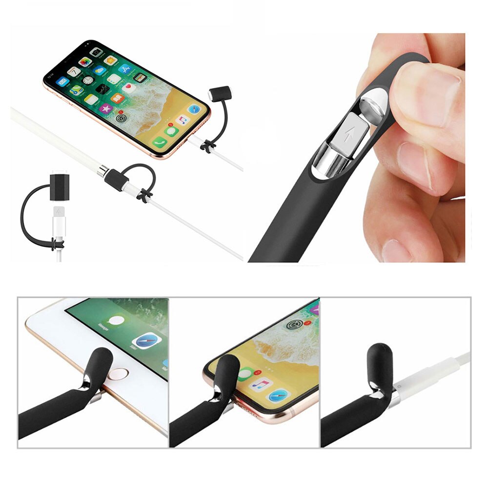 Funda protectora para Apple Pencil 1, funda de silicona blanda de colores Compatible con iPad, tableta, lápiz táctil