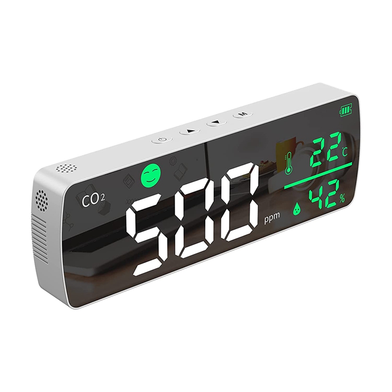 CO2 Detector,Carbon Dioxide Detector Wall Mount Sensor Air Monitor Temperature Humidity Air Analyzer for Home: Default Title