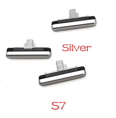 20pcs/lot Volume Up Down + Power On Off Button Side Key For Samsung S3 S7 Edge J5 J7 J510 J710 /J5 J7 J730 Side Button: S7 Silver
