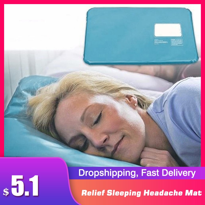 Summer Ice Cold Pillow Hypoalergentic Non-toxic Aid Pad Muscle Relief Sleeping Headache Mat Travel Pillows Neck Water Blue