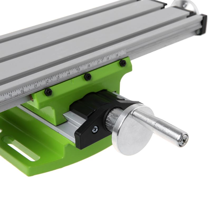 Mini fræsemaskine arbejdsbord skruestik bærbar sammensat bænk x -y 2 akse justerbart tværskydebord til bænkboremaskine