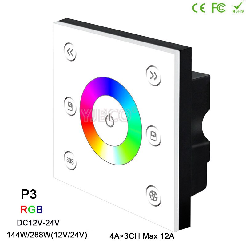 BC LED Helligkeit Dimmer RF kabellos fernbedienung dimmen/CCT/RGB/RGBW LED berühren Tafel Regler für LED streifen Licht lampe, DC12V-24V: P3