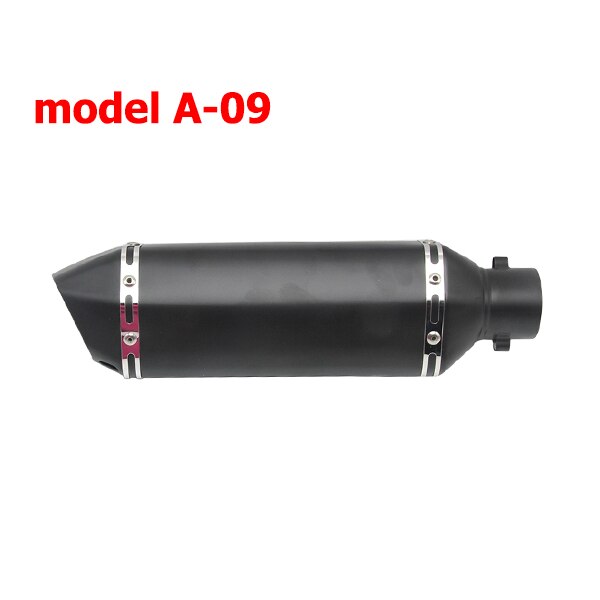 Sclmotos- 51mm Motorcycle Akrapovic Yoshimura Exhaust Muffler Pipe with DB Killer Escape Moto Pitbike Racing NMAX CB650F MT03: model A-09