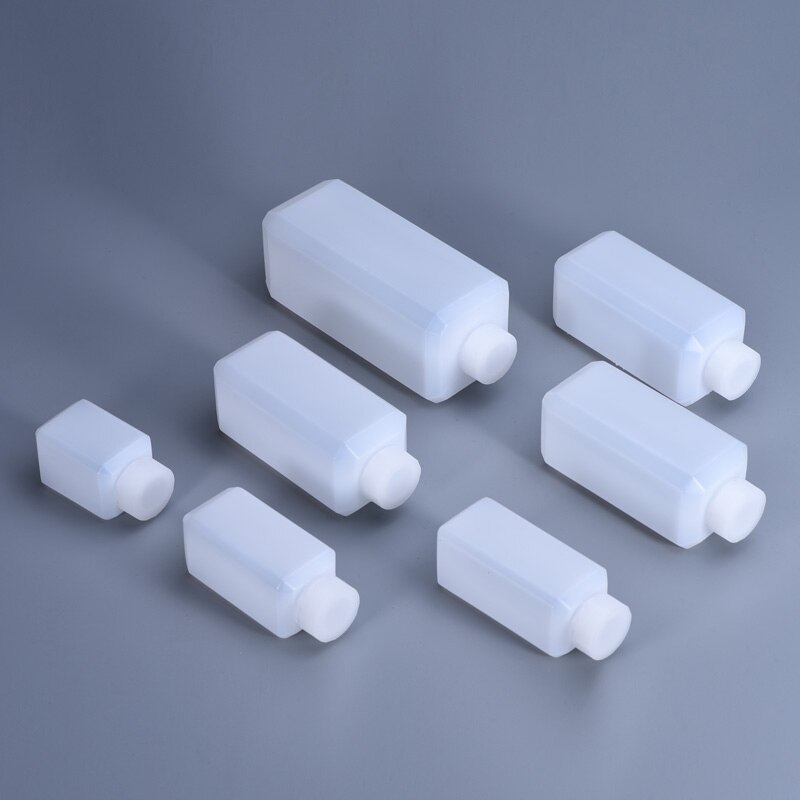 4PCS of Good 250ml Square Plastic Bottle Good Sealing Portable Refillable Bottles for liquid reagent cosmetic