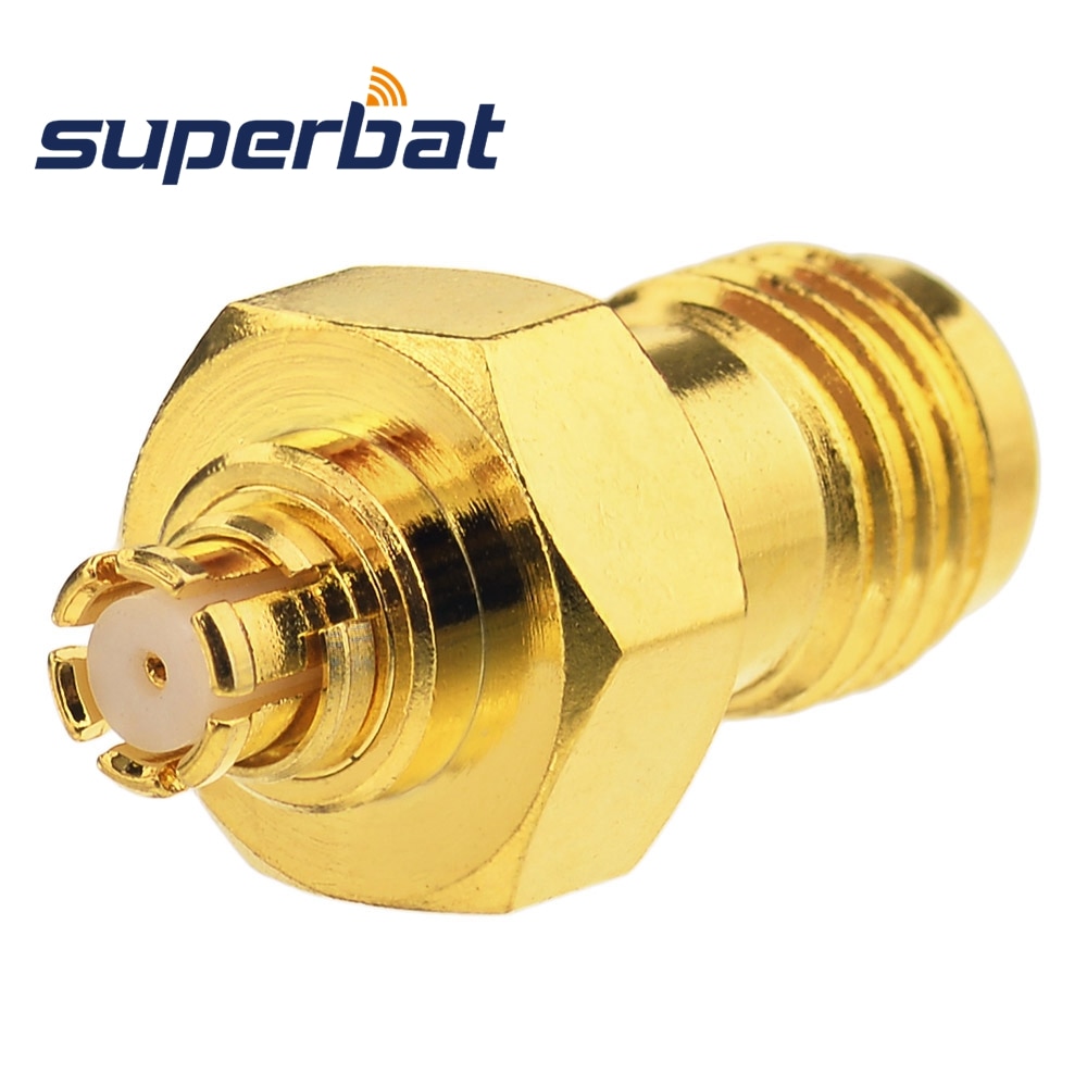 Adaptador hembra Superbat SMP Jack a SMA Jack recto hembra 50 Ohm conector adaptador Coaxial RF