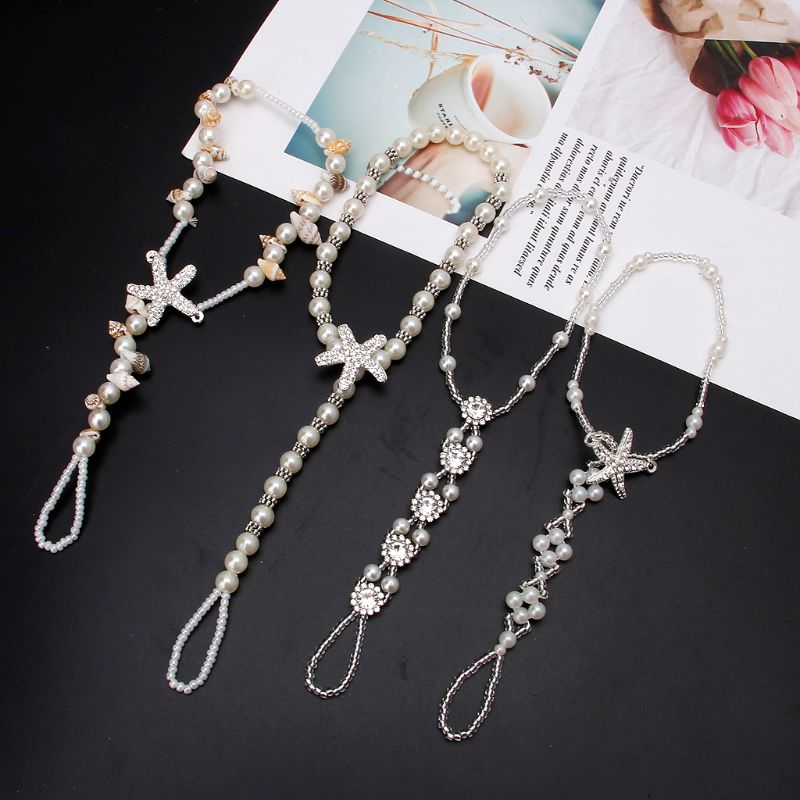 2 Pcs/Set Pearl Ankle Chain Beach Wedding Foot Jewelry Barefoot Sandal Anklet Chain For Women