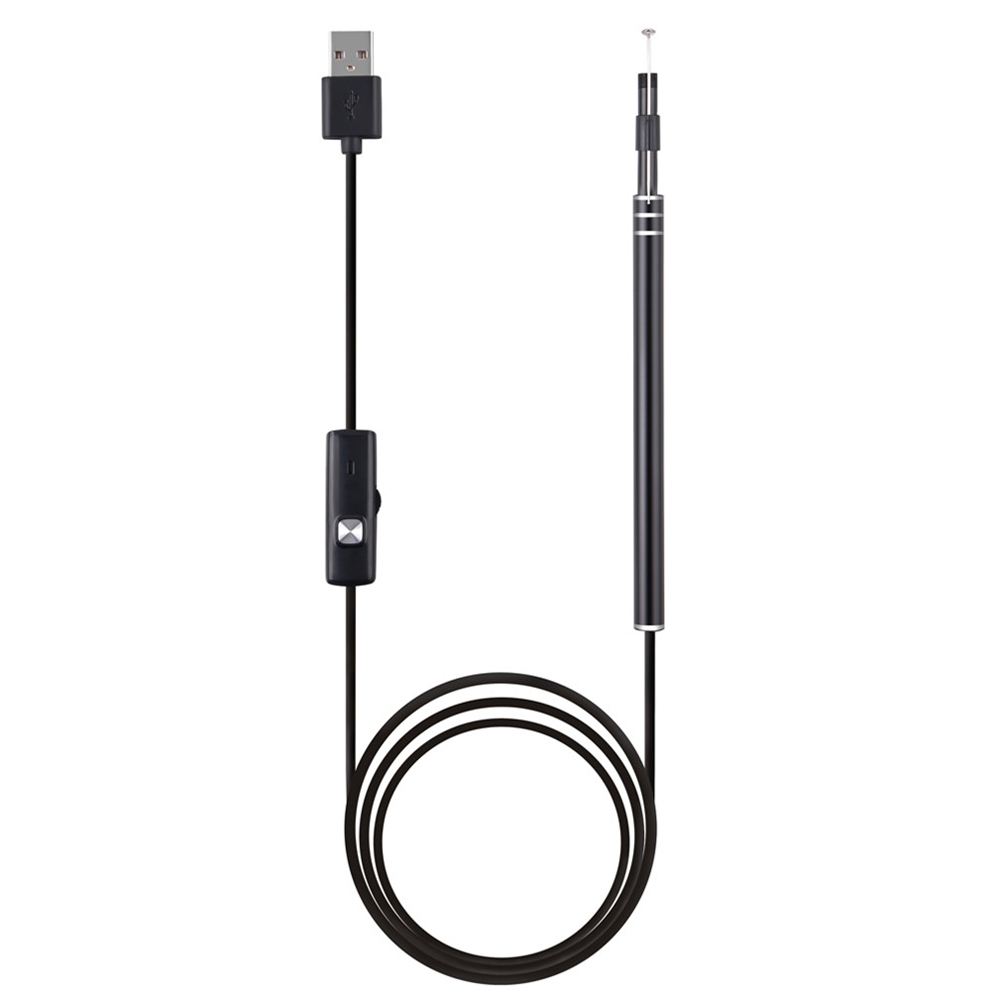 Mini Camera Endoscope USB Port Ear and Nose 5.5mm Visual Lens Endoscope Borescope DDES01 Earpick Otoscope for PC Windows