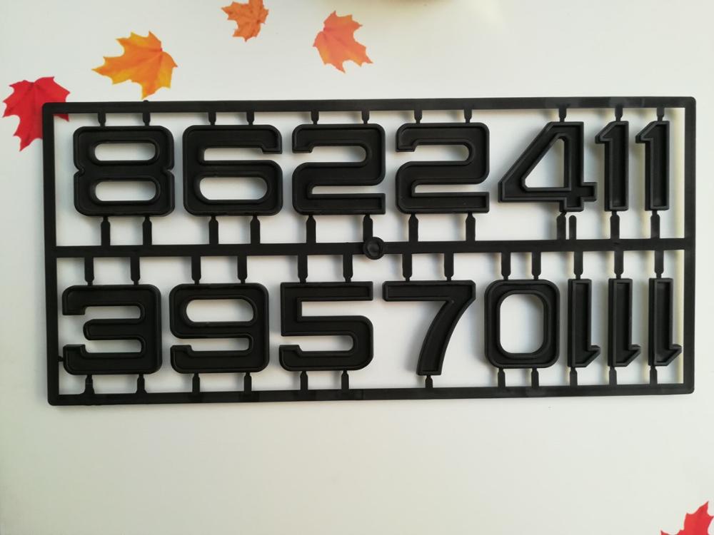 1 Set 5CM Zwarte Klok Quartz Arabische Cijfers voor DIY Quartz Uurwerk Wijzerplaat