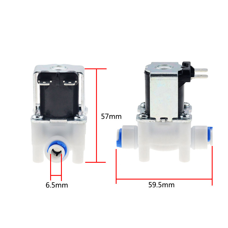 1/4 " Normally closed Electric Solenoid Valve Magnetic DC12V 24V AC220V Water Air Inlet Flow Switch Washing Machine Dispenser