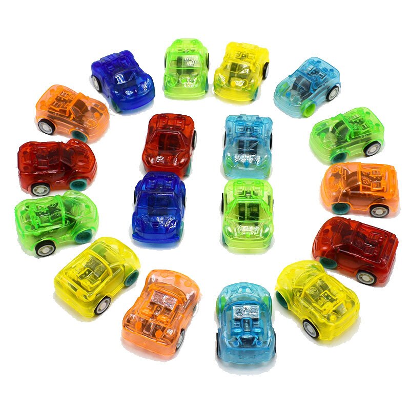 10pc Pull Back Mini vehicle Cartoon Car Kids Birthday Party Toys for Boys Funny Baby Kids Educational model Plastic toy: 2