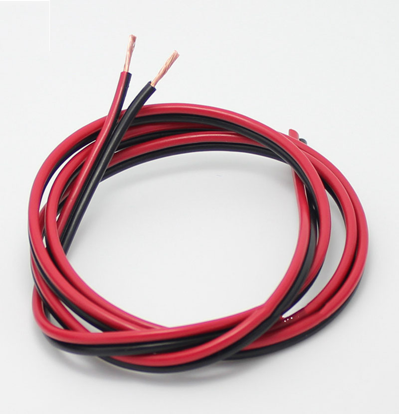 Rood zwart Koperdraad 2X1.5 LED Strip Monitor Power Kabel Speaker parallel Draad 10 M