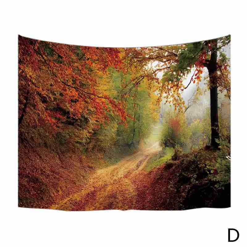 Foresta Pianta Paesaggio Arazzo Paesaggio Naturale Arazzo Mandala Coperte E plaid Parete hippy Indiano Della Boemia sospeso arredamento Copriletto C4T0: D