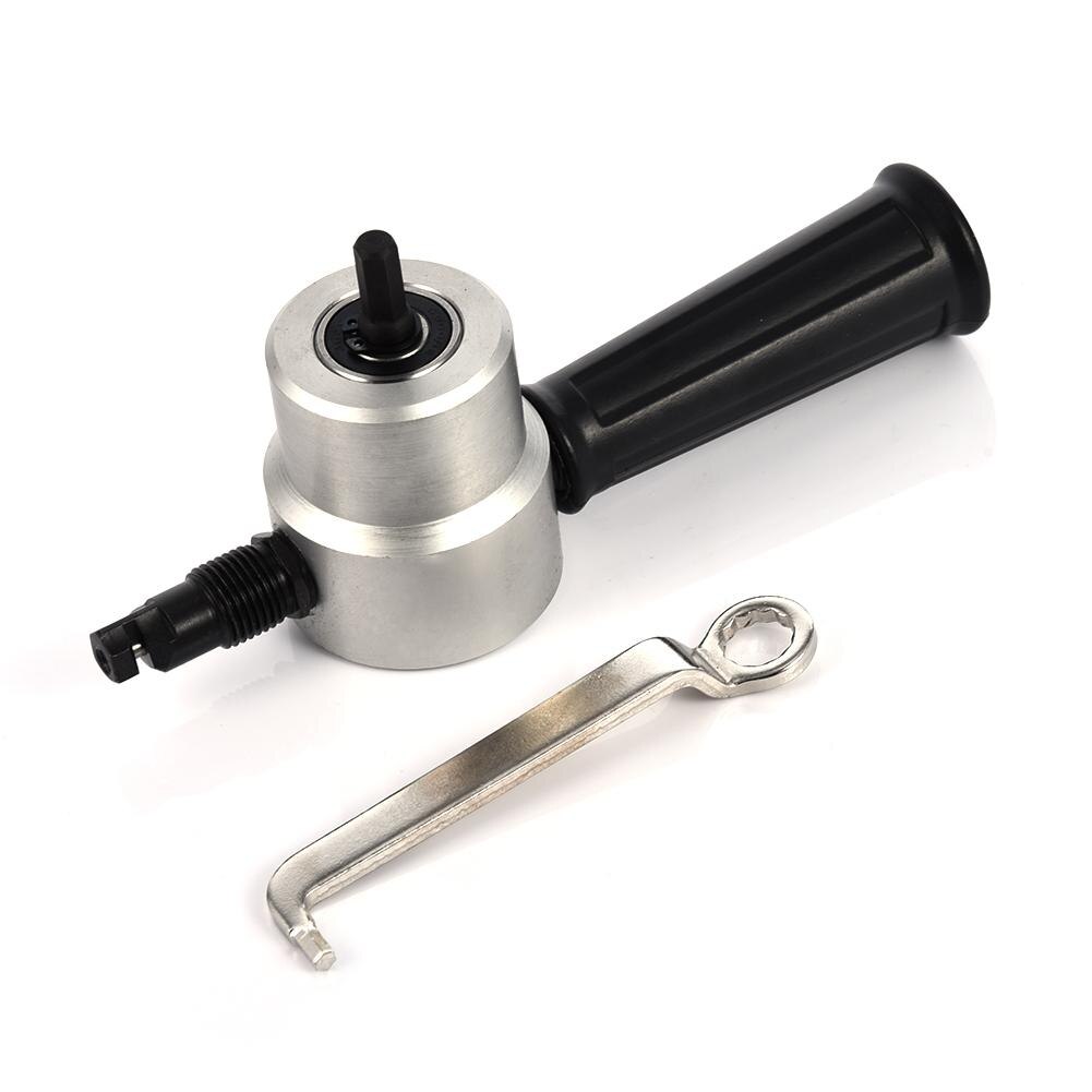 Double Head Sheet Nibbler Saw Cutter Tool Drill Attachment Free Cutting Tool Nibbler Sheet Metal Cut