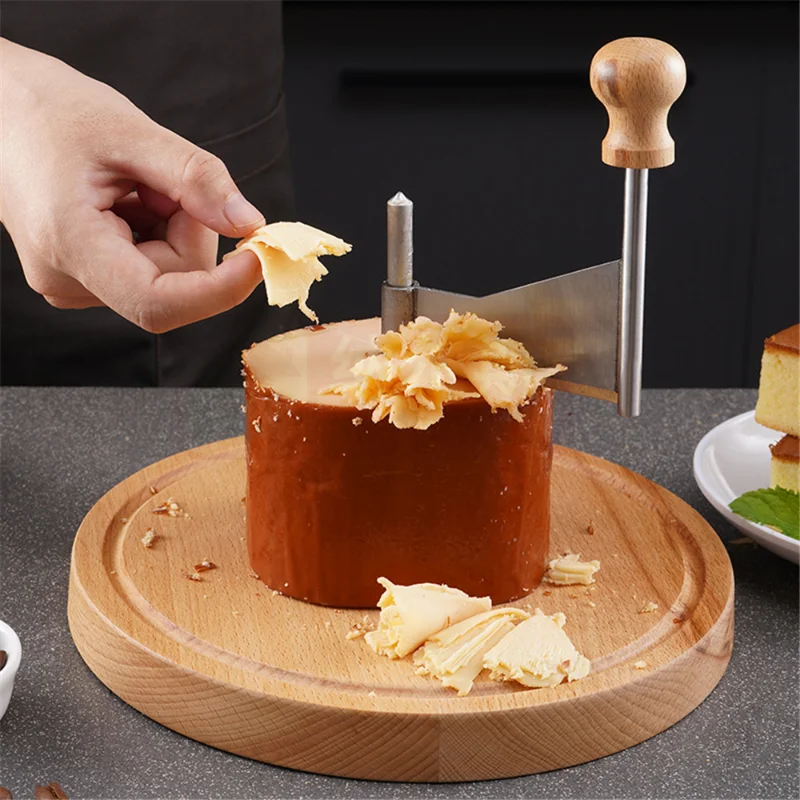 Käse Käse Schneiden Holz Rotary Rasierer Manuelle Küche Backen Schokolade Chip Schaber Blume Cutter Käse Schredder