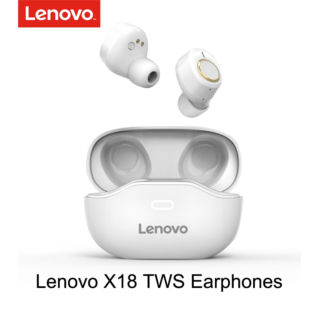 Lenovo X18 TWS écouteur sans fil Bluetooth 5.0 Super léger bouchon d'oreille longue batterie touches tactiles casque anti-transpiration sport écouteurs