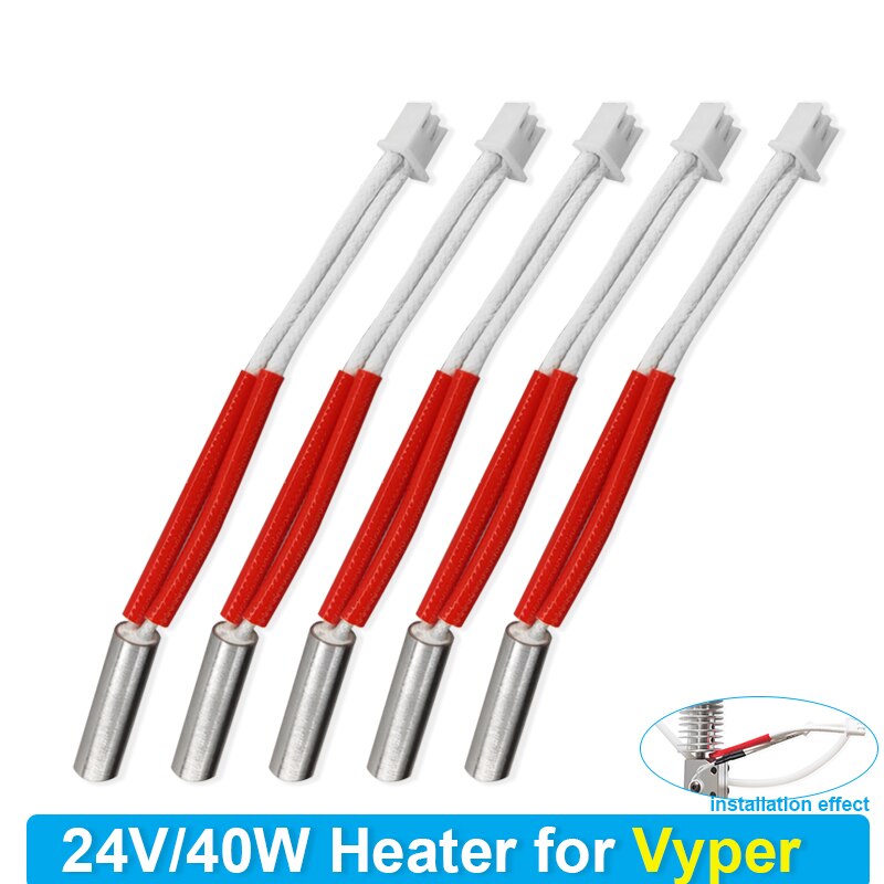 3D Printer Heater for Anycubic Vyper Hotend Cartridge Heater 24V 40W 3D Printer Hotend Heating Part