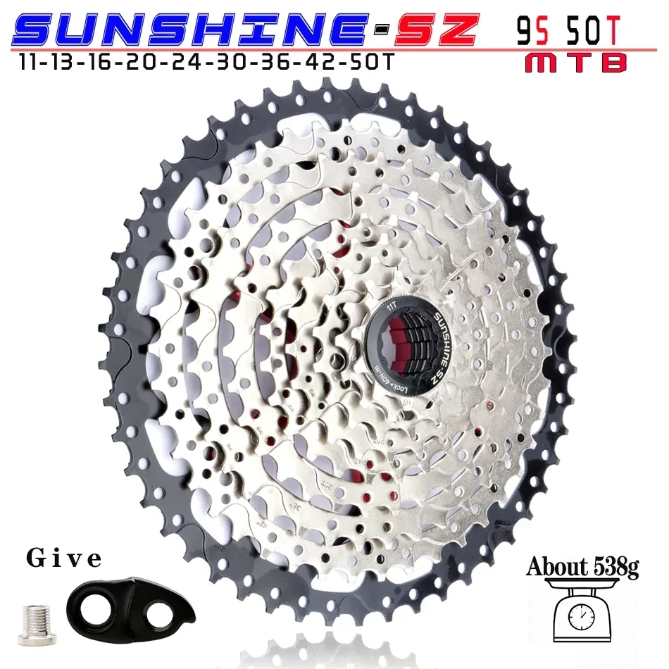 Stalshine-Pignon de roue libre VTT, cassette de vélo, 8 vitesses, 9 vitesses, 10 vitesses, 11 vitesses, 12 vitesses, 11T-32T, 36T, 40T, 42T, 46T, 50T, 52T, HG roue libre pour WinterMANO/SRAM: Black