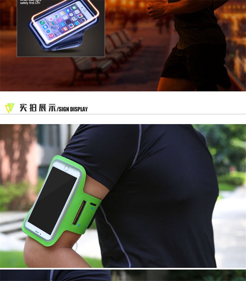Universal Sport Running Armband voor IPhone X 7 8 6 s 6 Plus Voor Samsung S9 S8 Voor Xiaomi Arm band Riem Sporttas Telefoon Gevallen 6 inch
