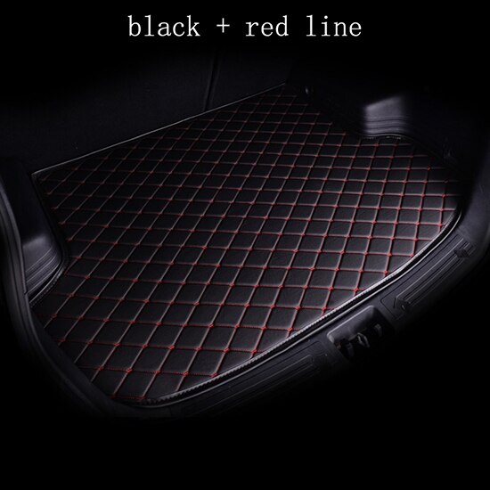 Kalaisike brugerdefinerede bil måtte bagagerum til mazda alle model cx -5 cx-3 mx5 626 mazda 3 6 rx-7 rx-8 mx-5 biltilbehør custom cargo liner: Sort rød streg