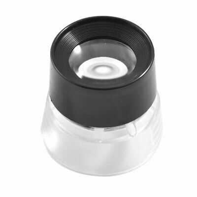 Plastic Case Jeweler Stamp Collector Magnifier Magnifying Glass 4X